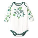 BABY CLOTHES BABY "Wee Bit Irish" SHAMROCK BAMBOO BODYSUIT