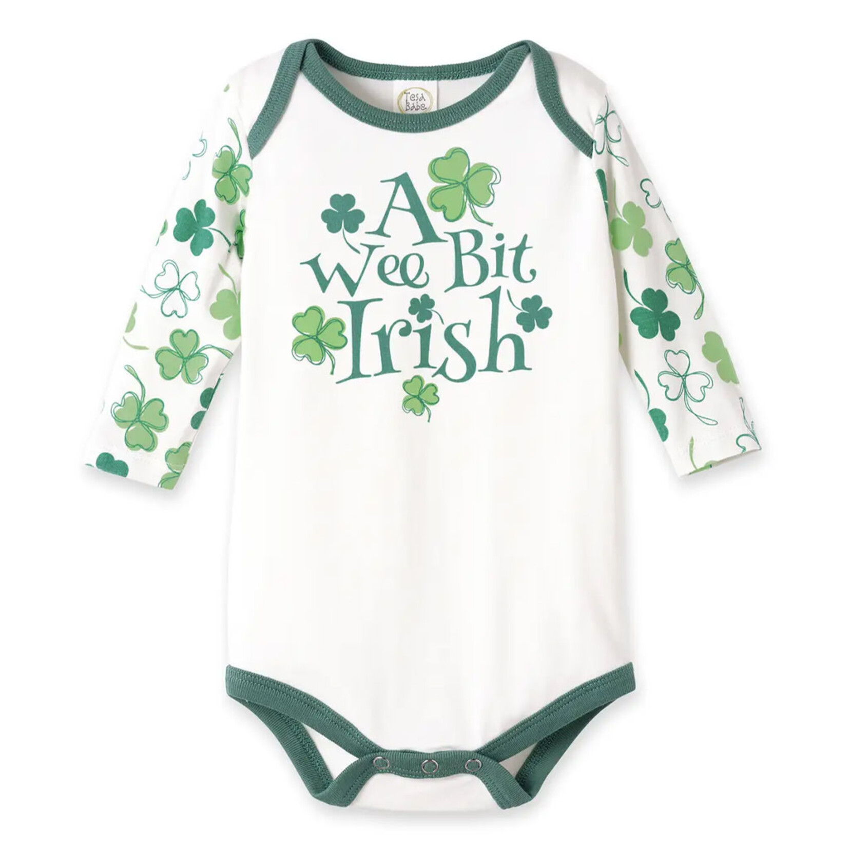 BABY CLOTHES BABY "Wee Bit Irish" SHAMROCK BAMBOO BODYSUIT