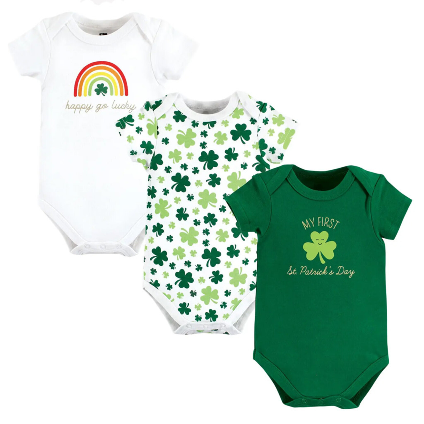 BABY CLOTHES NOVELTY BABY FIRST ST PATS BODYSUITS - 3pc