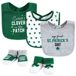 BABY ACCESSORIES NOVELTY BABY FIRST ST PATS BIBS & BOOTIES SET