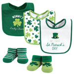 BABY ACCESSORIES NOVELTY BABY FIRST ST PATS BIBS & BOOTIES SET