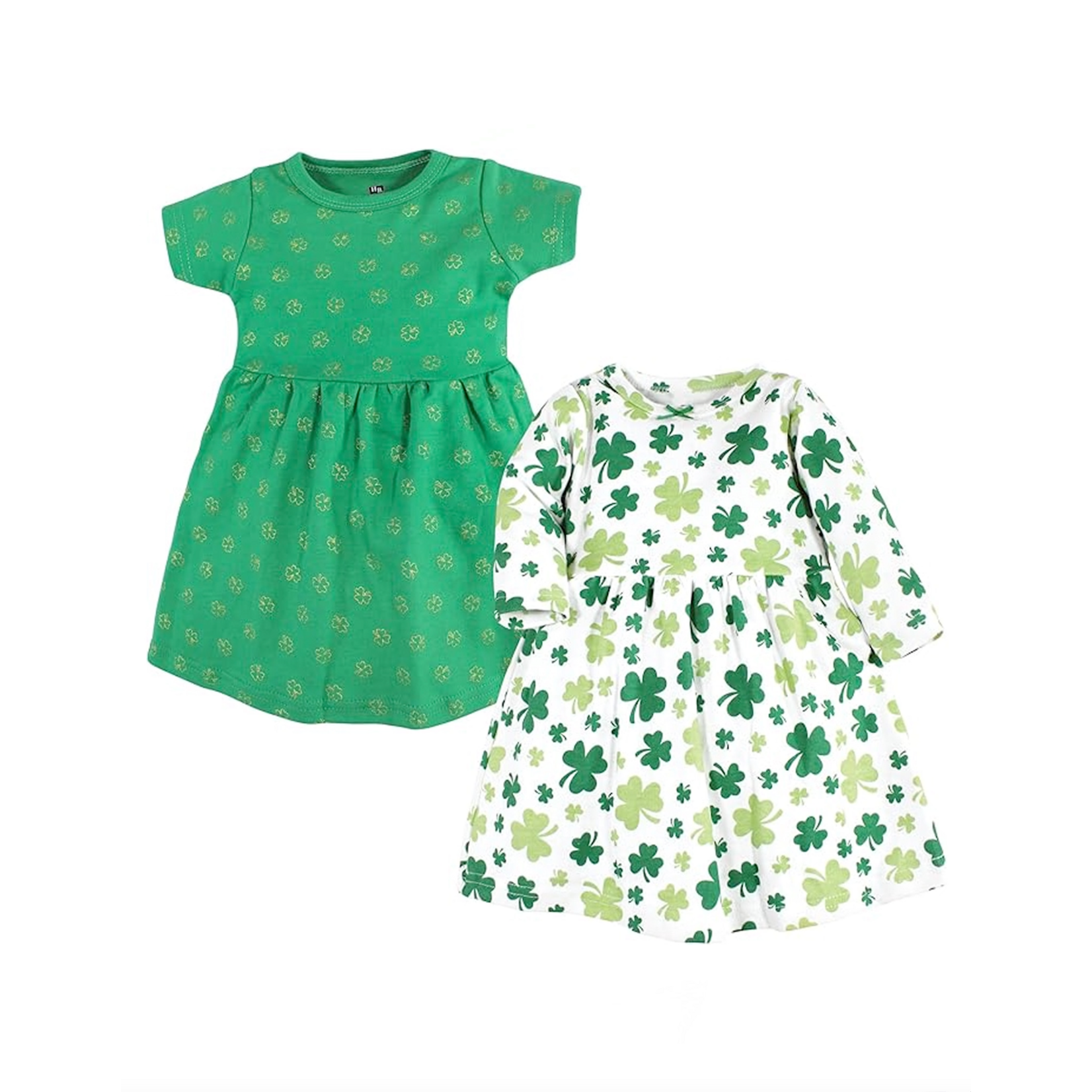 KIDS CLOTHES SHAMROCK BABY/TODDLER DRESSES - 2pk
