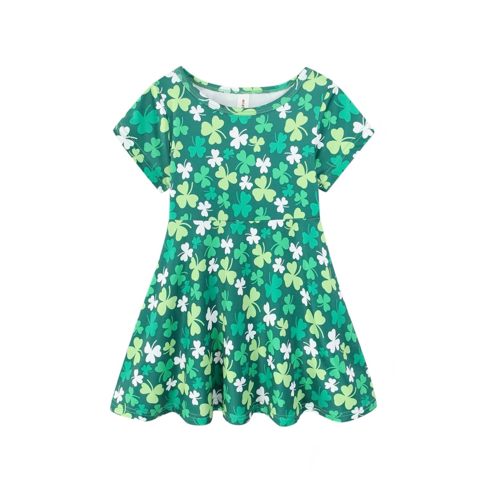 KIDS CLOTHES SHAMROCK TWIRLY TODDLER/KIDS DRESS