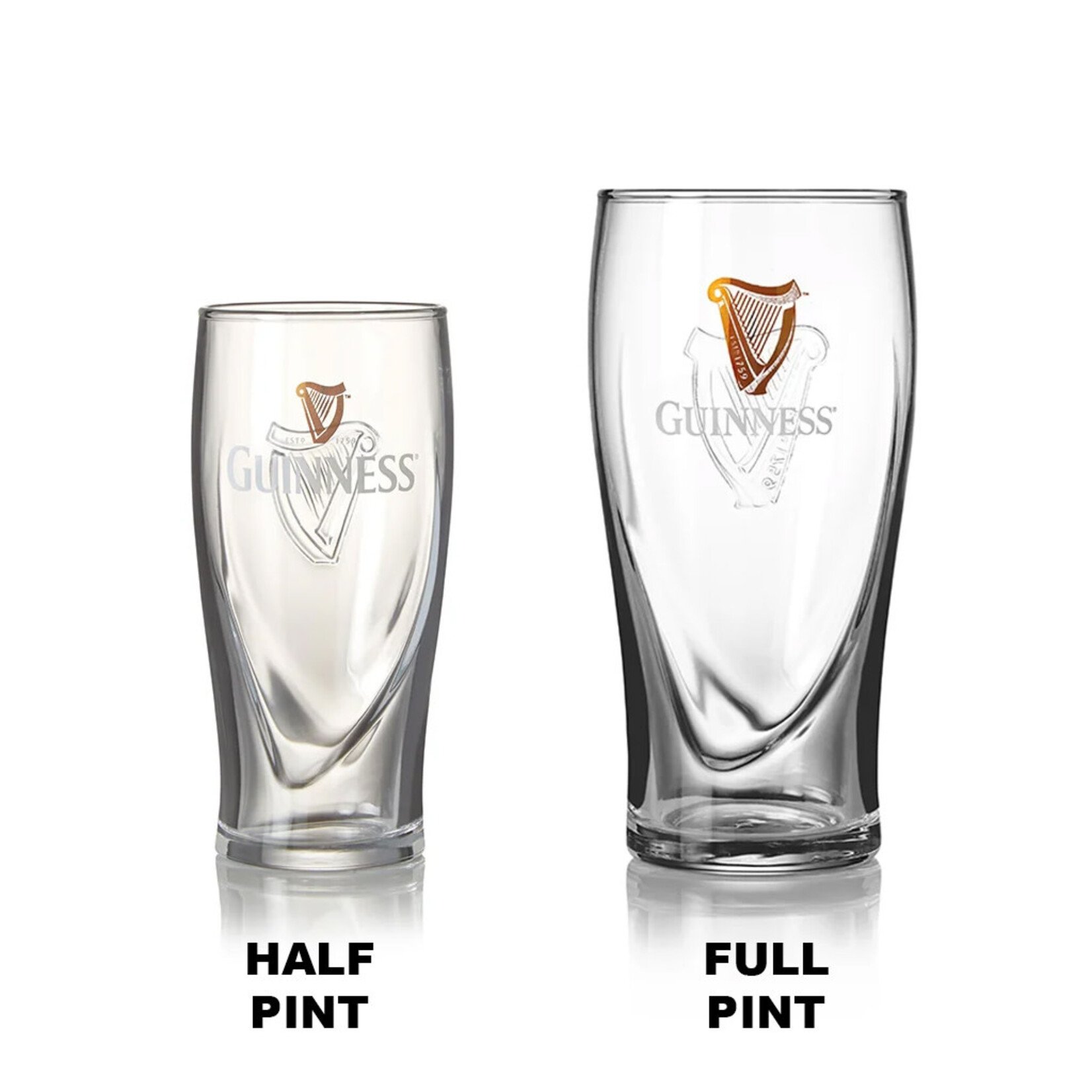 BARWARE GUINNESS GRAVITY HALF PINT GLASSES (2pk)