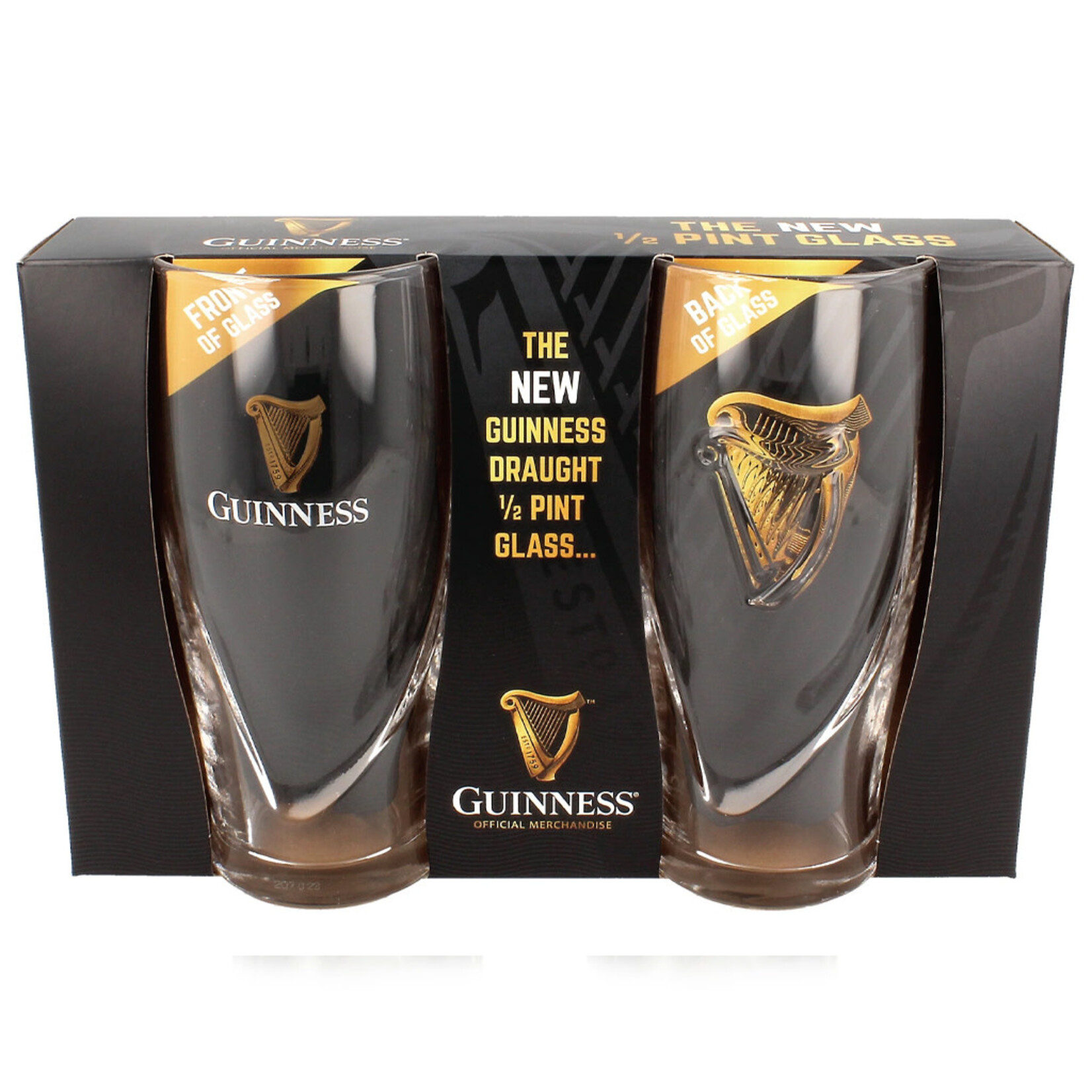 BARWARE GUINNESS GRAVITY HALF PINT GLASSES (2pk)