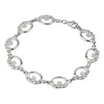 BRACELETS & BANGLES SOLVAR STERLING RND CLADDAGH LINKS BRACELET