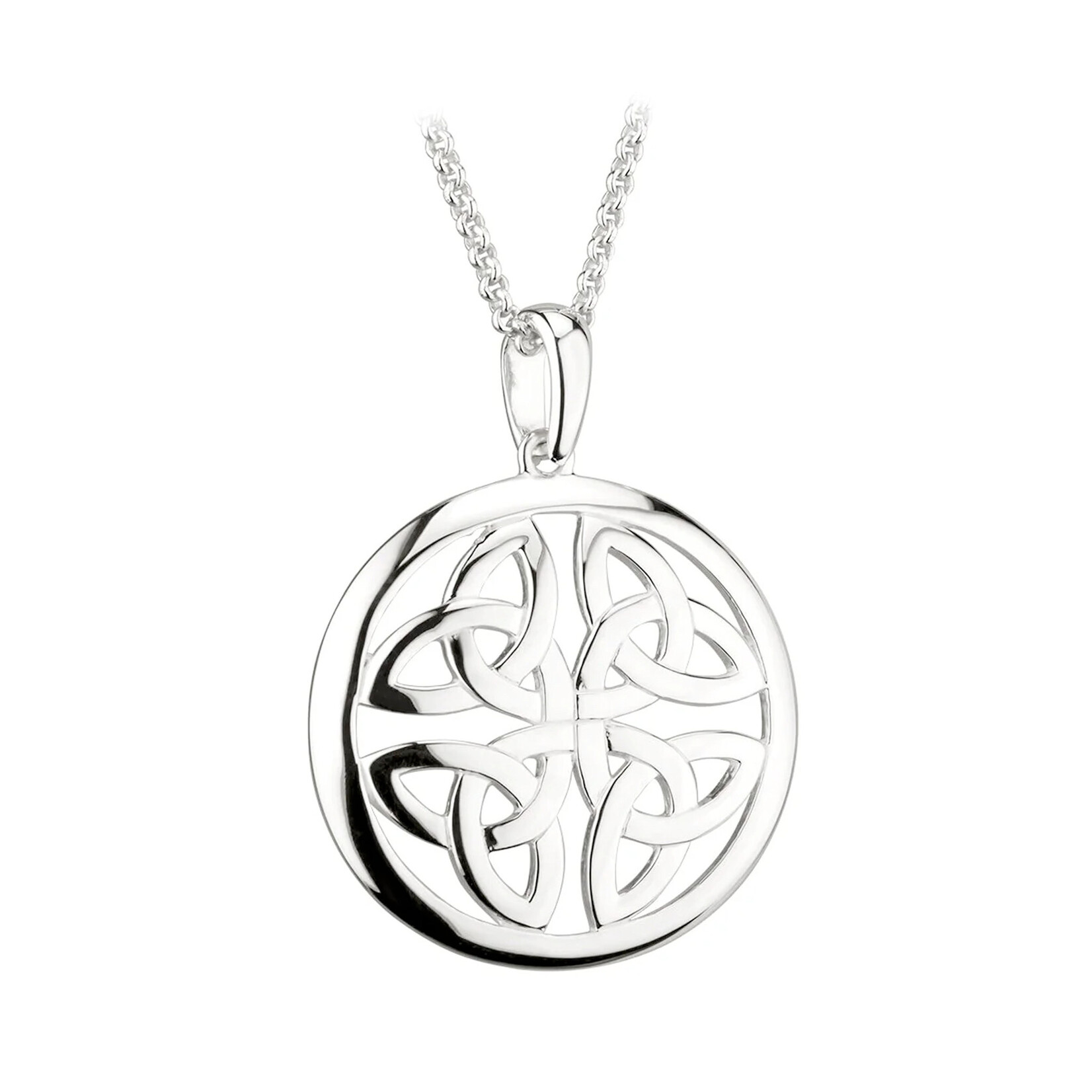 PENDANTS & NECKLACES SOLVAR STERLING FOUR-TRIN PENDANT