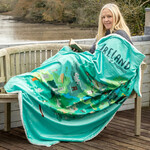 TAPESTRIES, THROWS, ETC. FLEECE LINED BLANKET THROW - Painted Ireland