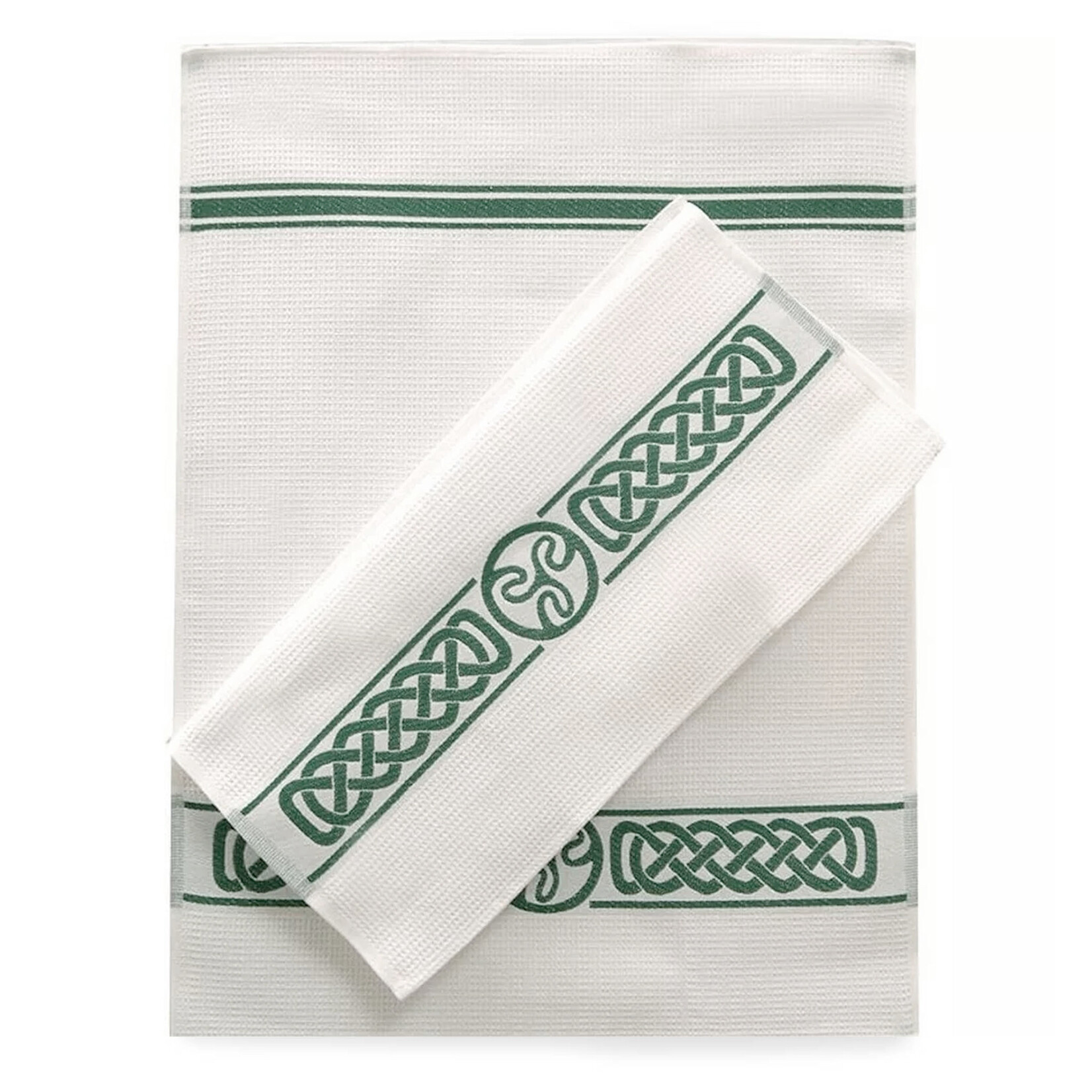 KITCHEN & ACCESSORIES IRELAND CELTIC COTTON WAFFLE TEA TOWEL - 2pk
