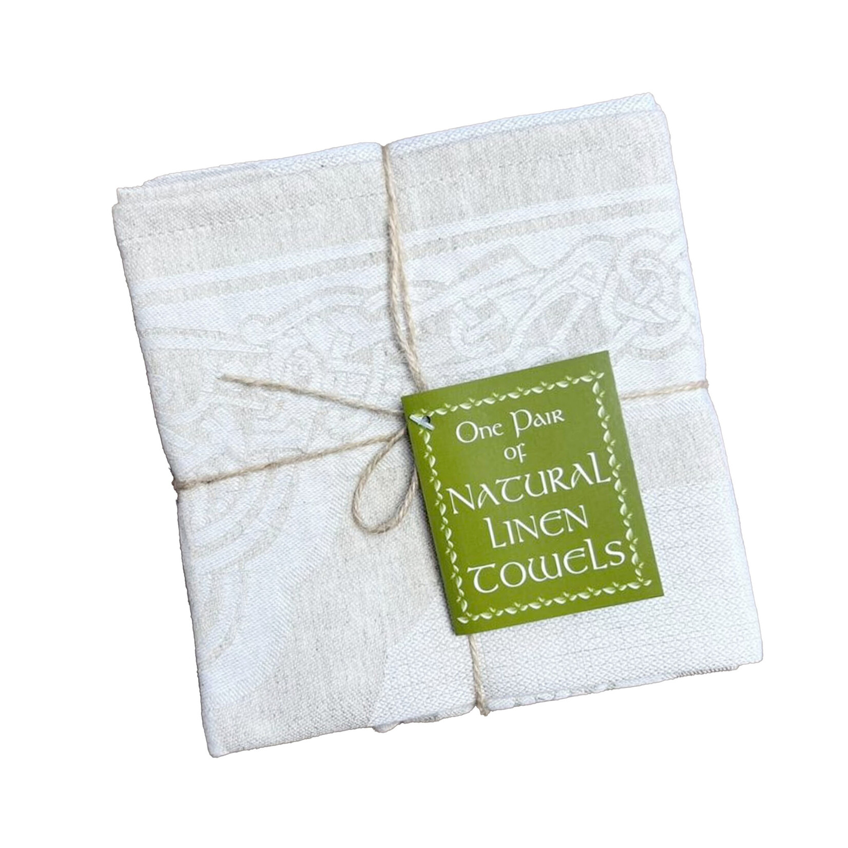 KITCHEN & ACCESSORIES IRELAND CELTIC DAMASK LINEN TEA TOWEL - 2pk