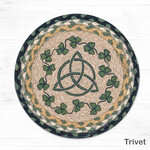 KITCHEN & ACCESSORIES IRISH KNOT SHAMROCK JUTE TRIVET