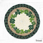 KITCHEN & ACCESSORIES SHAMROCK GREENS JUTE TRIVET