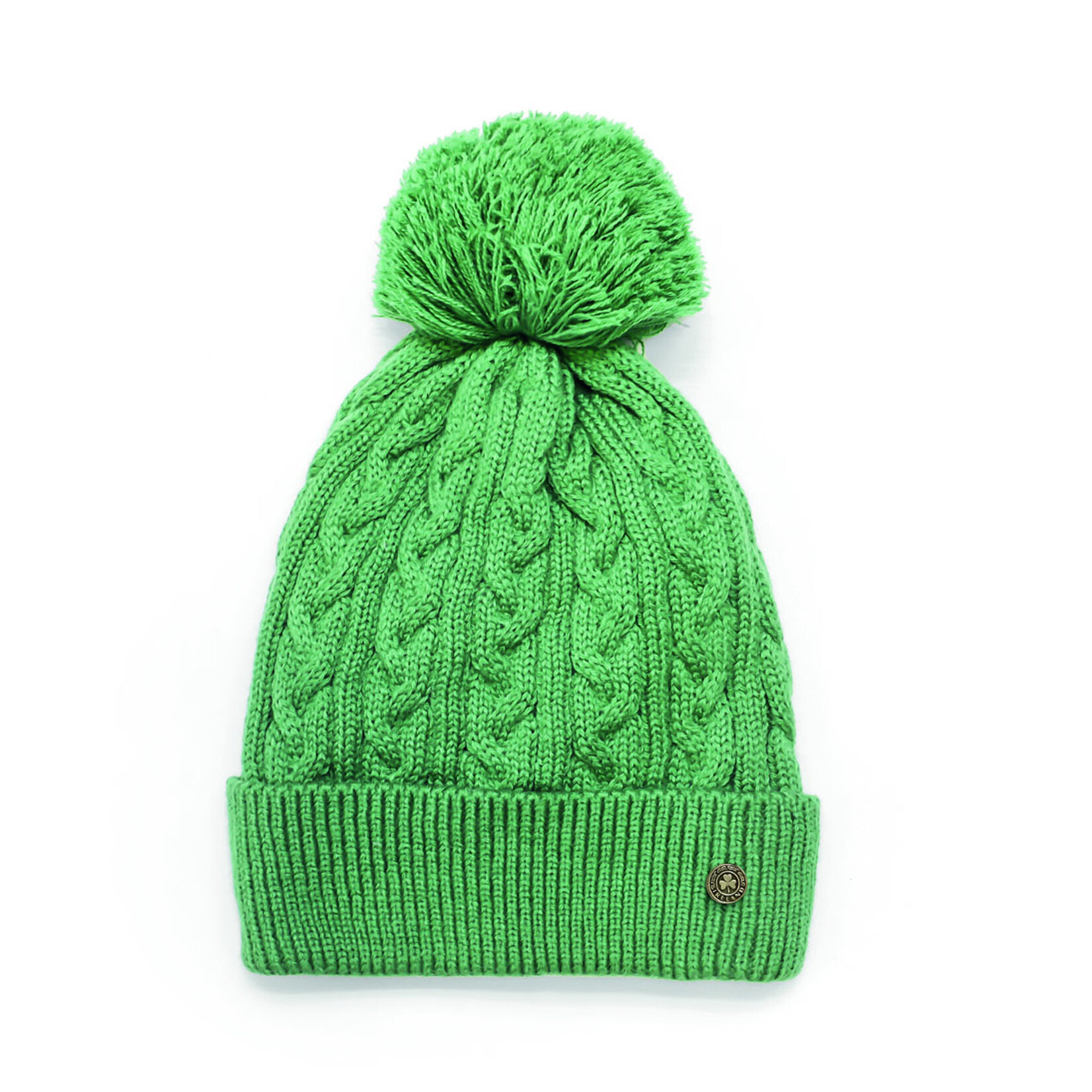 CAPS & HATS MoA GRN CABLE BOBBIN BEANIE