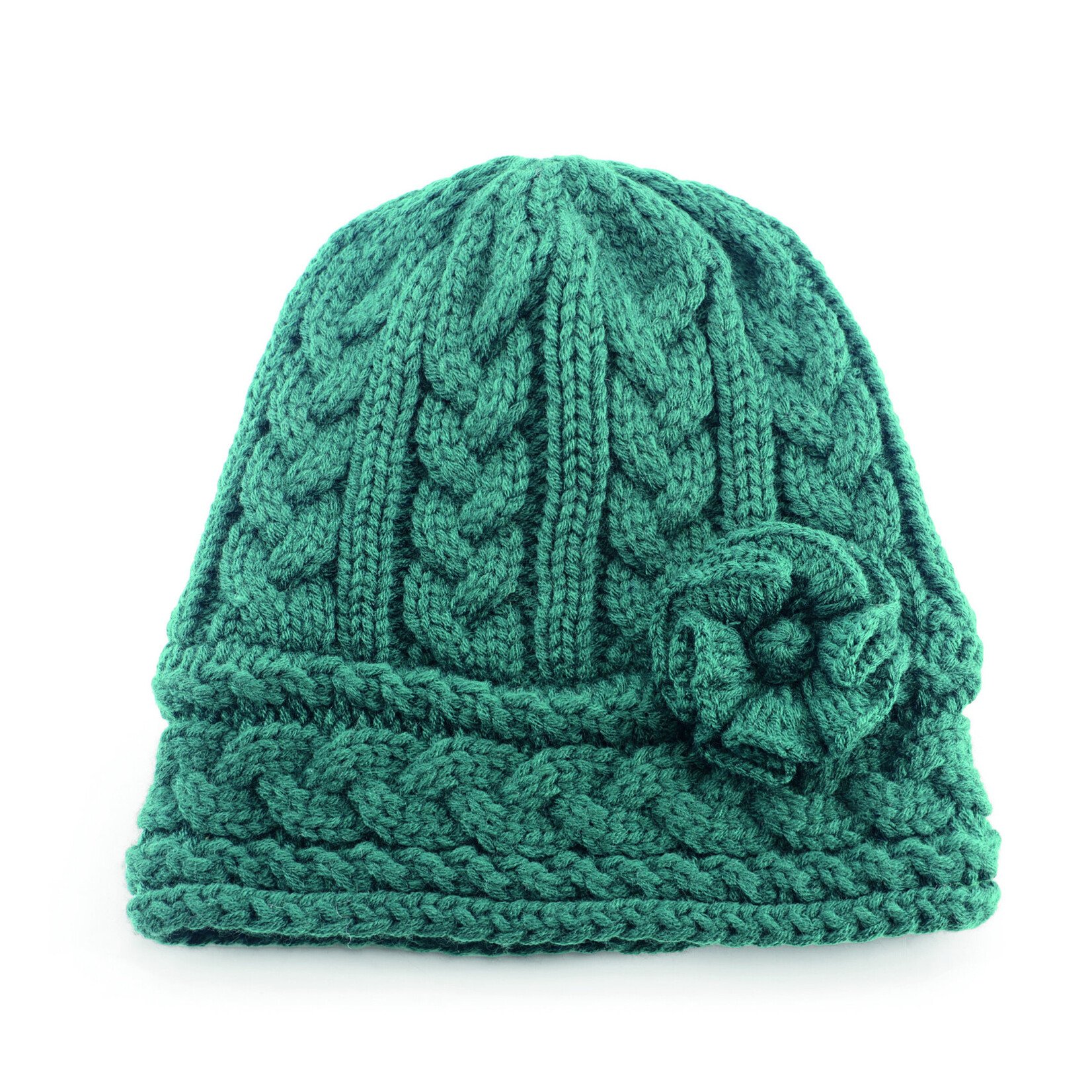 CAPS & HATS MAUREEN O’HARA GRN ARAN HAT