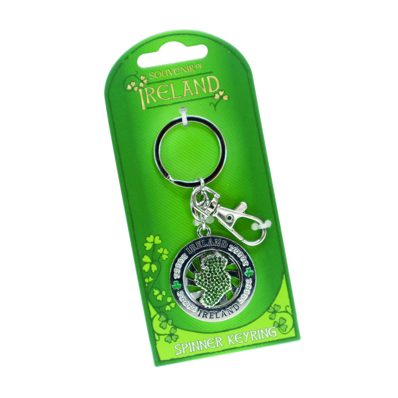 KEYCHAINS/CAR/ETC NOVELTY KEYCHAIN - Spinner Ireland Map
