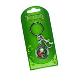 KEYCHAINS/CAR/ETC NOVELTY KEYCHAIN - Spinner Tri-Color Shamrock