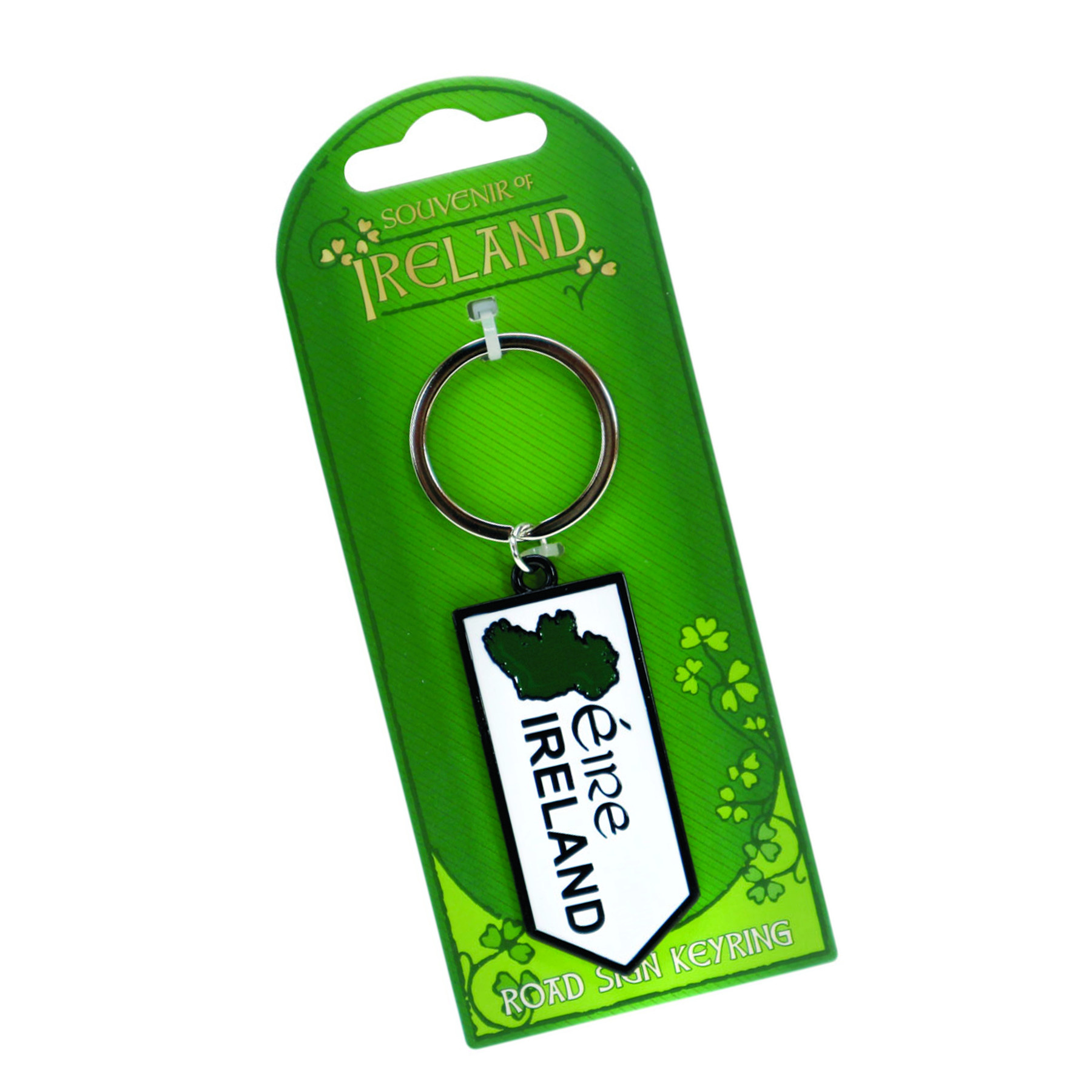Road Sign Keychain NOVELTY KEYCHAIN - Ireland Road Sign - Irish Crossroads