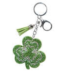 KEYCHAINS/CAR/ETC NOVELTY KEYCHAIN - Rhinestone Shamrock