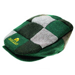 CAPS & HATS MAN of ARAN GRN PATCH CAP w. GLD SHAMROCK