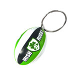 KEYCHAINS/CAR/ETC NOVELTY KEYCHAIN - Shamrock Rugby Ball