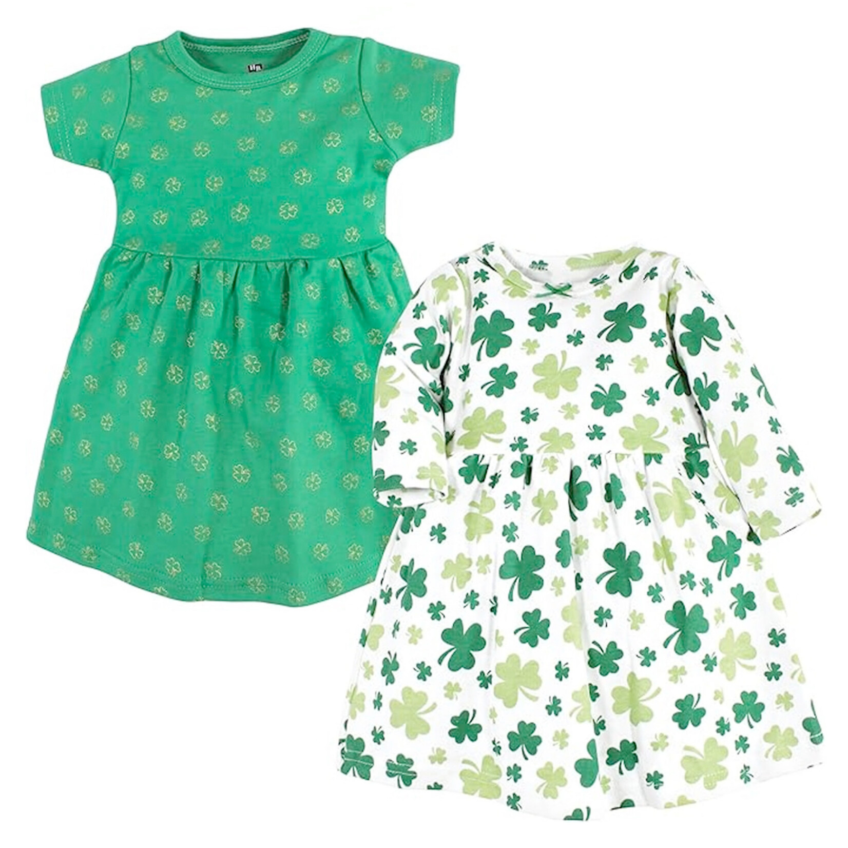KIDS CLOTHES SHAMROCK BABY/TODDLER DRESSES - 2pk