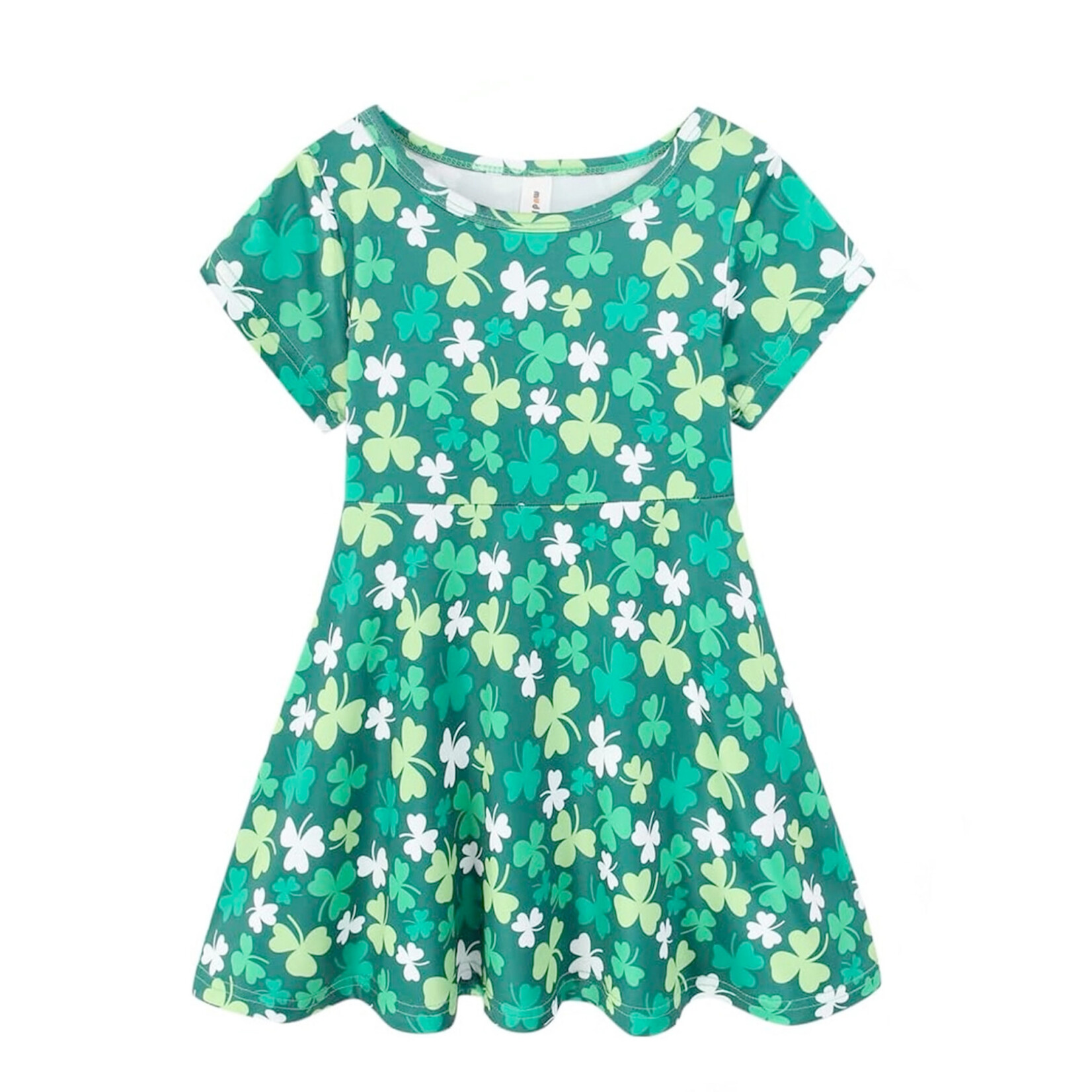 KIDS CLOTHES SHAMROCK TWIRLY TODDLER/KIDS DRESS