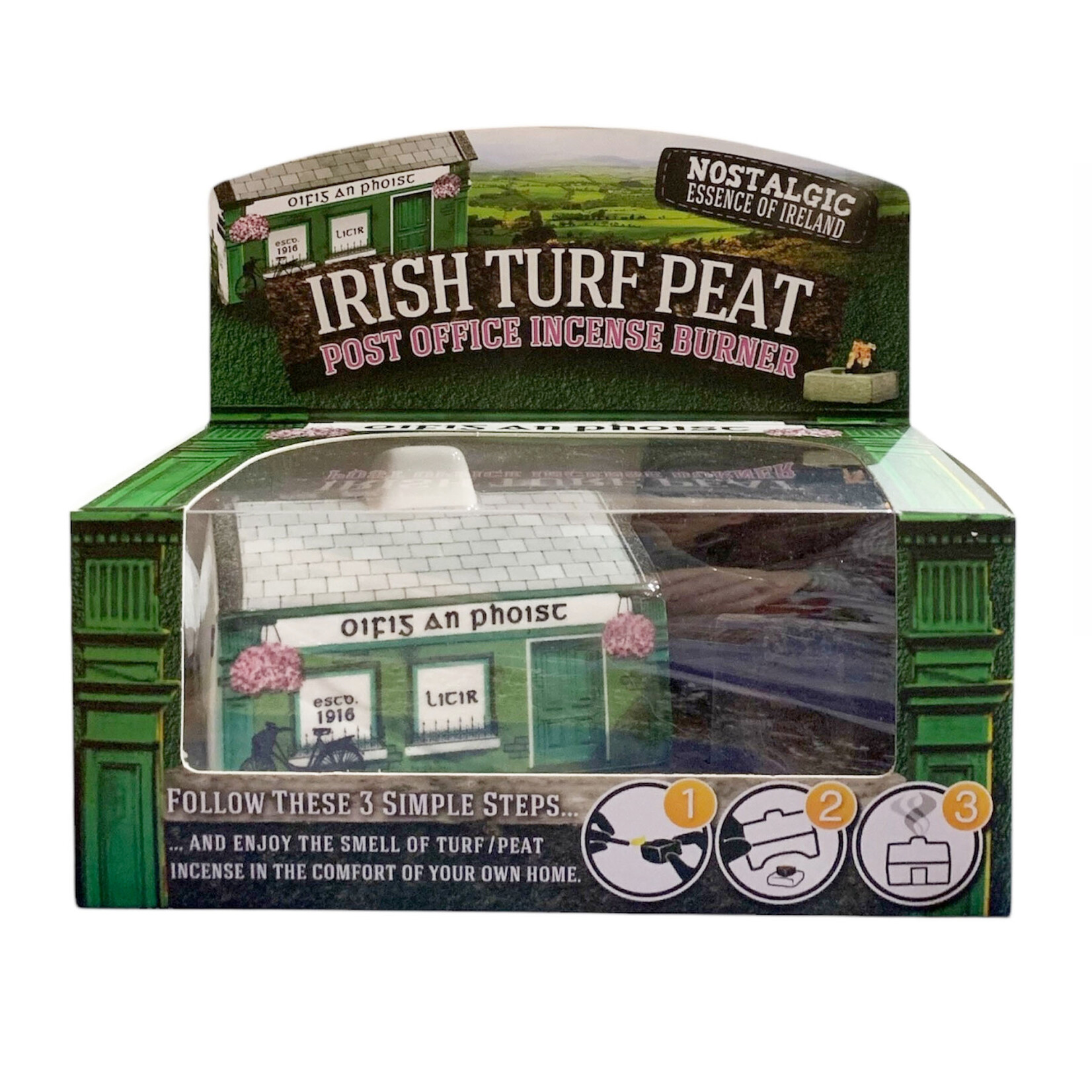 DECOR IRISH TURF - Ceramic Post Office Burner