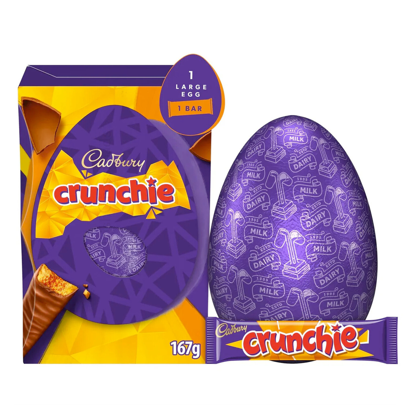 CANDY CLEARANCE: CADBURY CRUNCHIE EGG (167g)