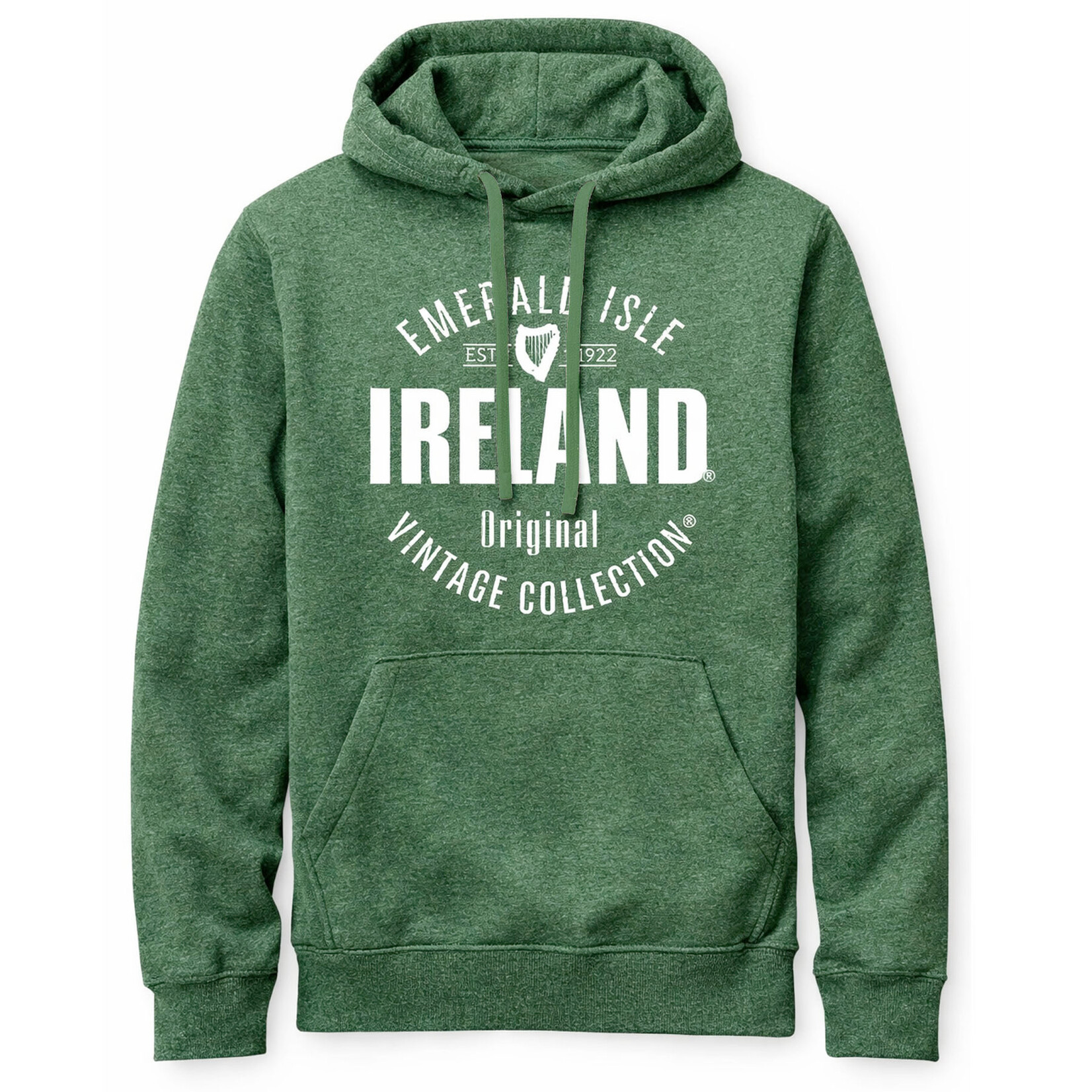 SWEATSHIRTS EMERALD ISLE VINTAGE COLLECTION GRN HOODIE
