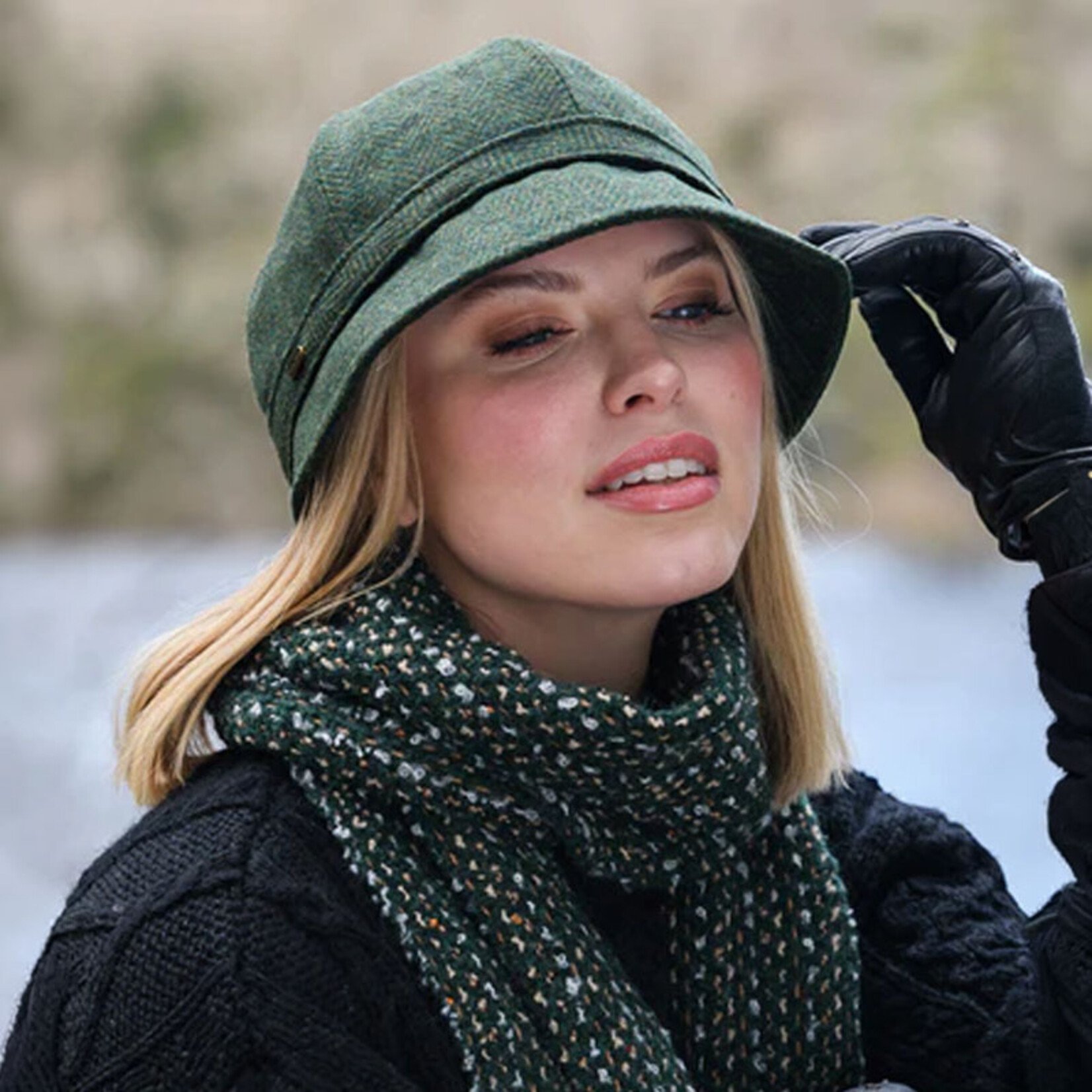 CAPS & HATS MUCROS WEAVERS FLAPPER CAP