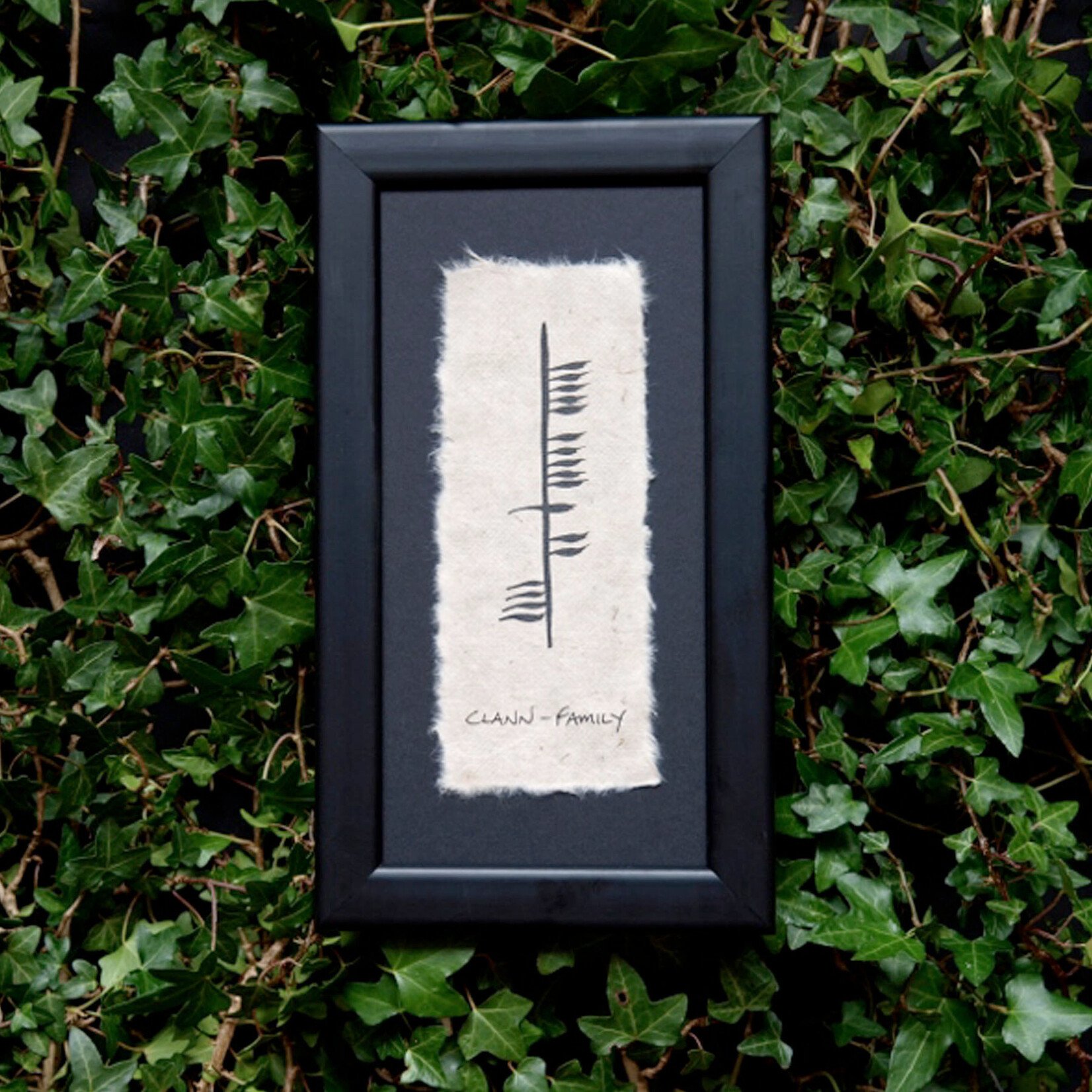 PLAQUES & GIFTS OGHAM WISHES FRAMED ART - Family