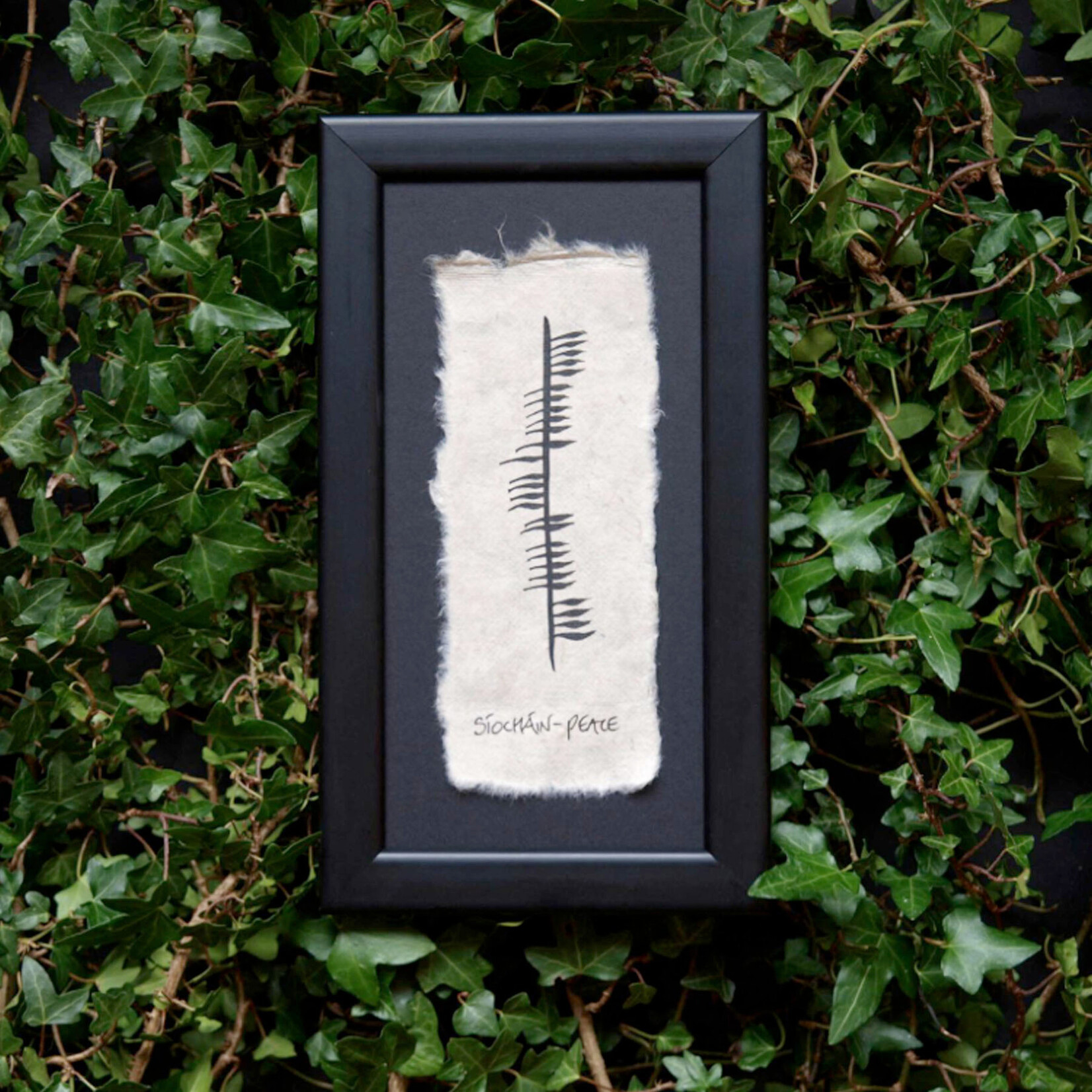 PLAQUES & GIFTS OGHAM WISHES FRAMED ART - Peace