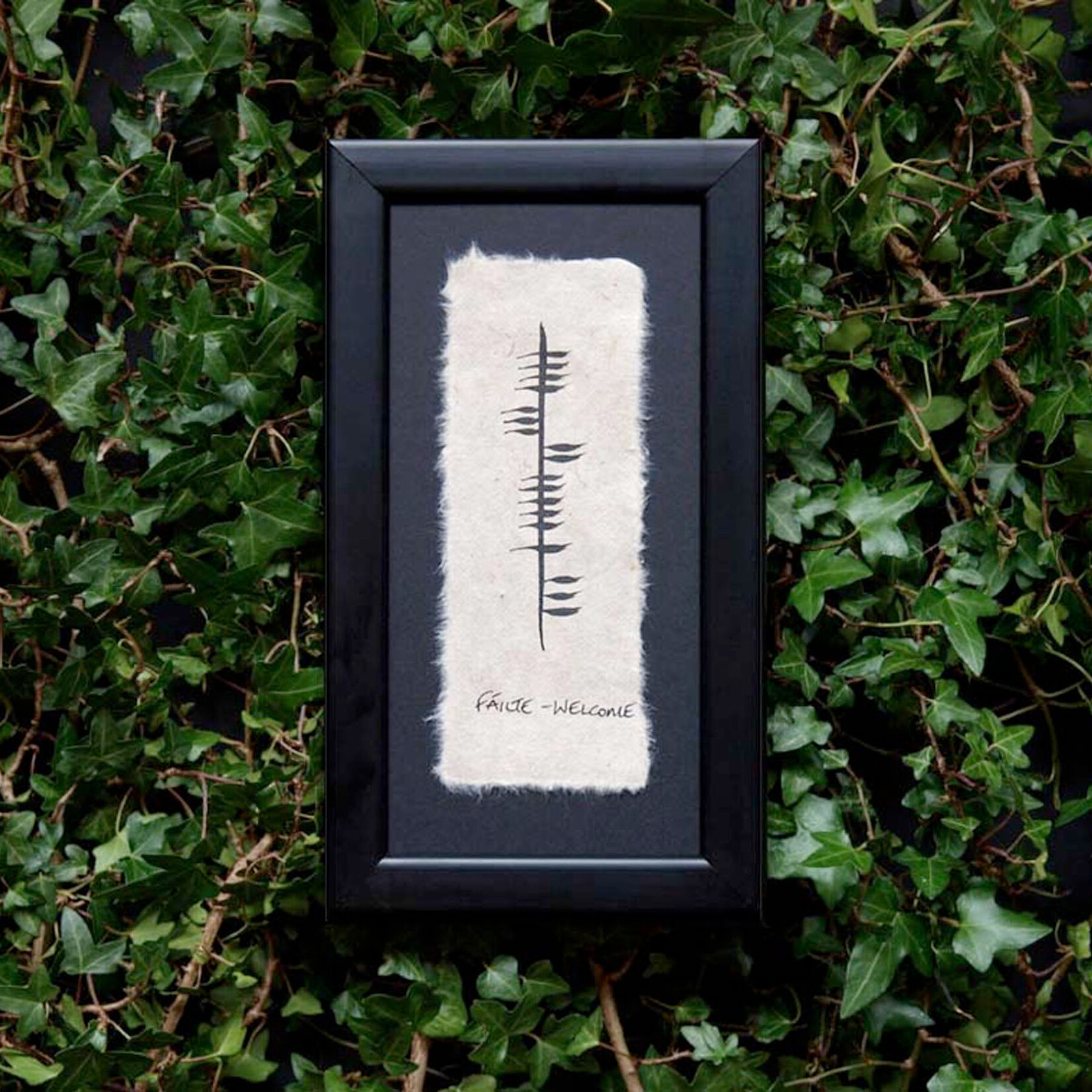 PLAQUES & GIFTS OGHAM WISHES FRAMED ART - Welcome