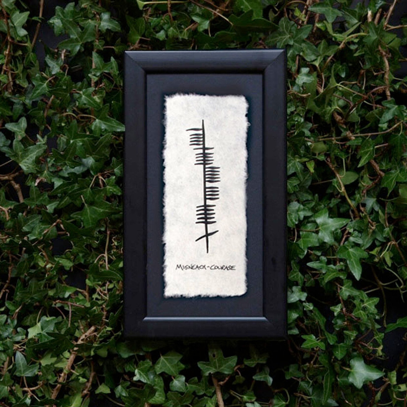 PLAQUES & GIFTS OGHAM WISHES FRAMED ART - Courage