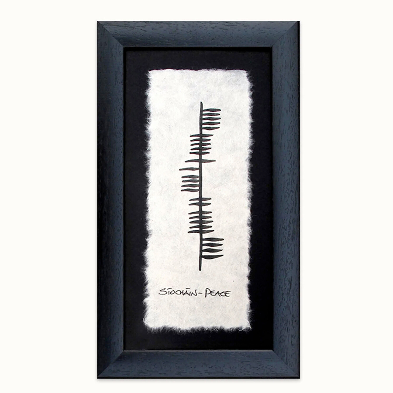 PLAQUES & GIFTS OGHAM WISHES FRAMED ART - Peace