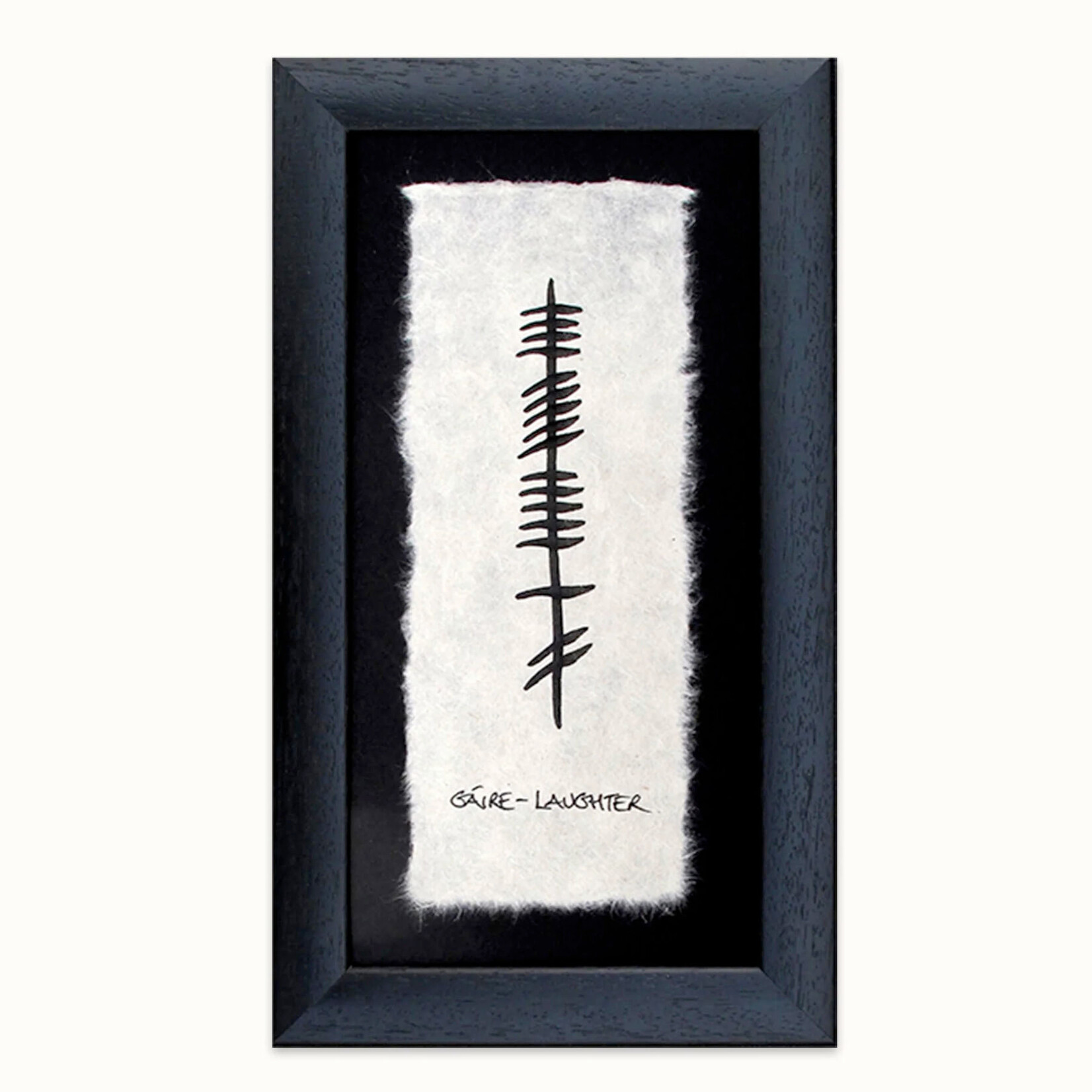 PLAQUES & GIFTS OGHAM WISHES FRAMED ART - Laughter