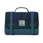 ACCESSORIES ISLANDER ORKNEY SATCHEL w HARRIS TWEED Black Watch