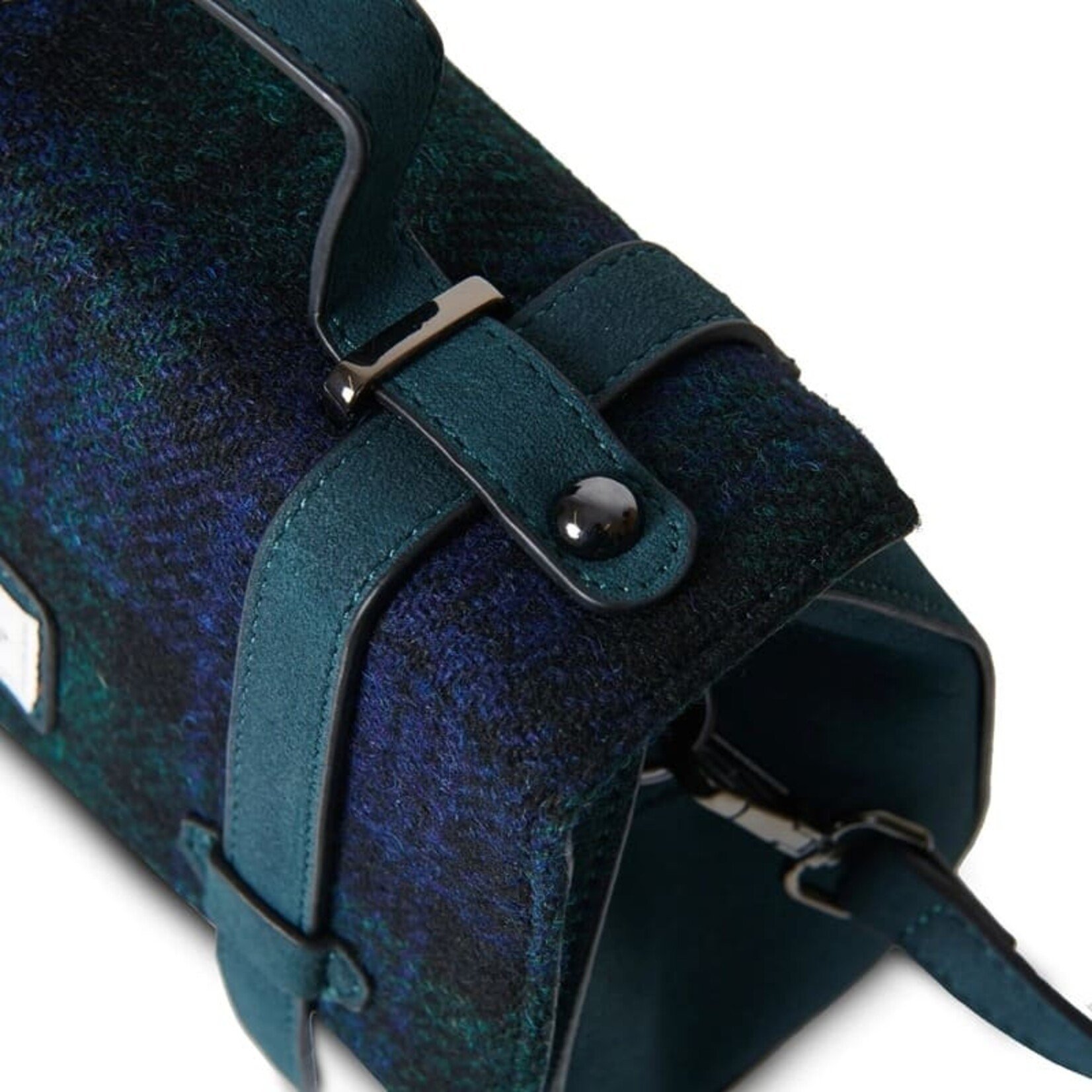 ACCESSORIES ISLANDER ORKNEY SATCHEL w HARRIS TWEED Black Watch