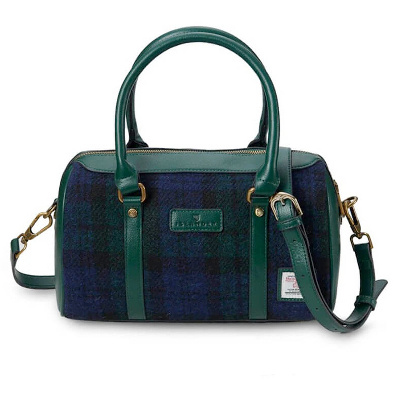 ACCESSORIES ISLANDER MEDIUM DUFFEL w HARRIS TWEED Black Watch