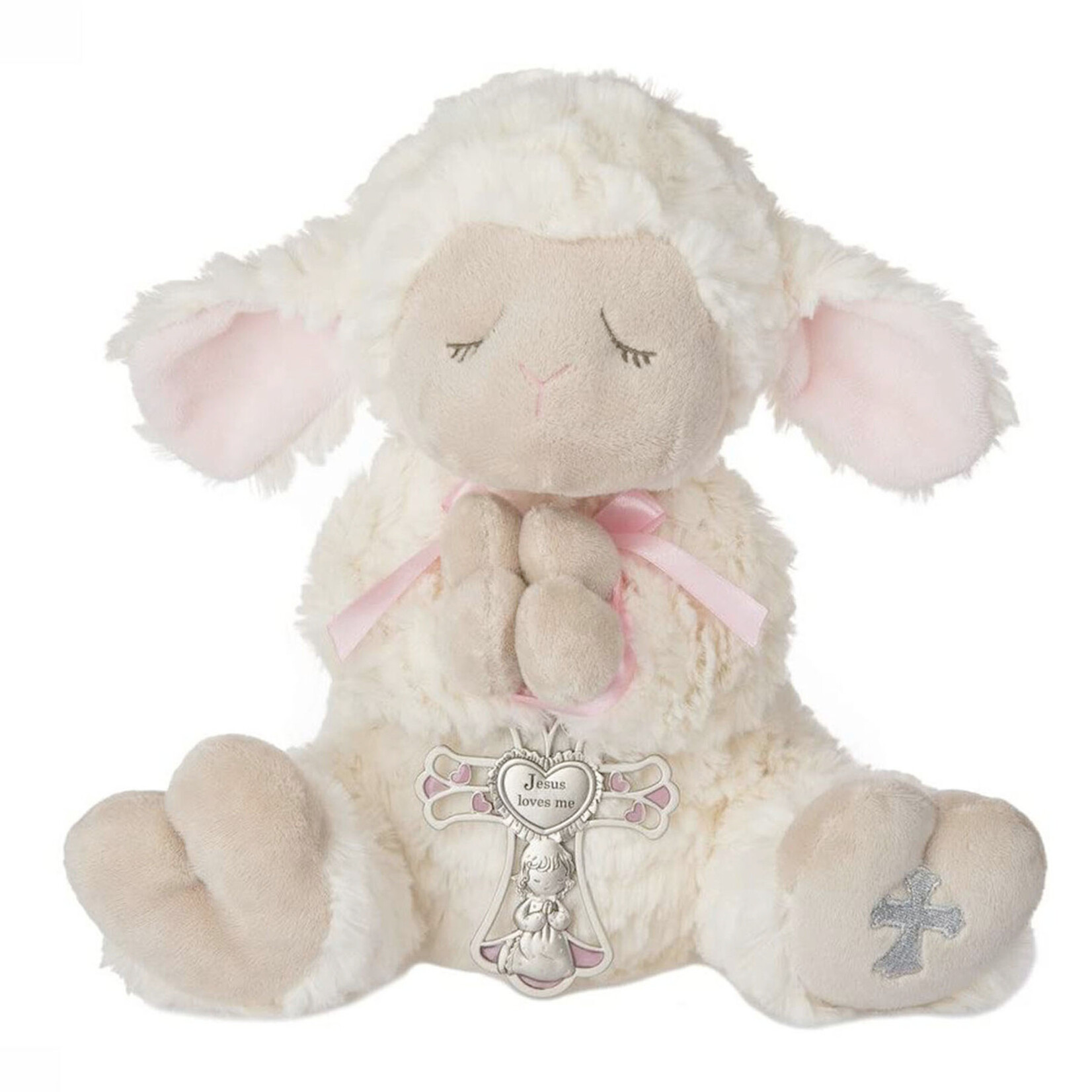 RELIGIOUS LAMB PLUSH with CRIB MEDAL