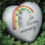 GARDEN GARDEN RAINBOW BRIDGE HEART STONE