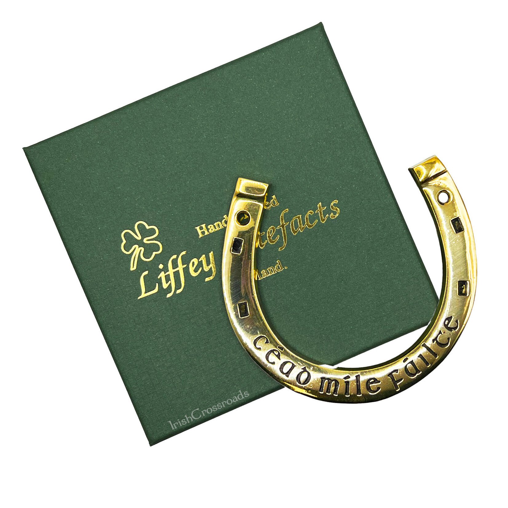 DECOR "CEAD MILE FAILTE" BRASS HORSESHOE