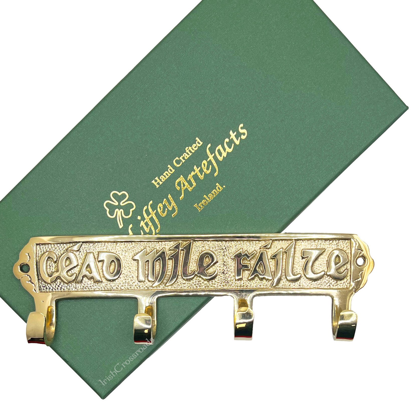 DECOR 'CEAD MILE FAILTE'  BRASS KEY RACK