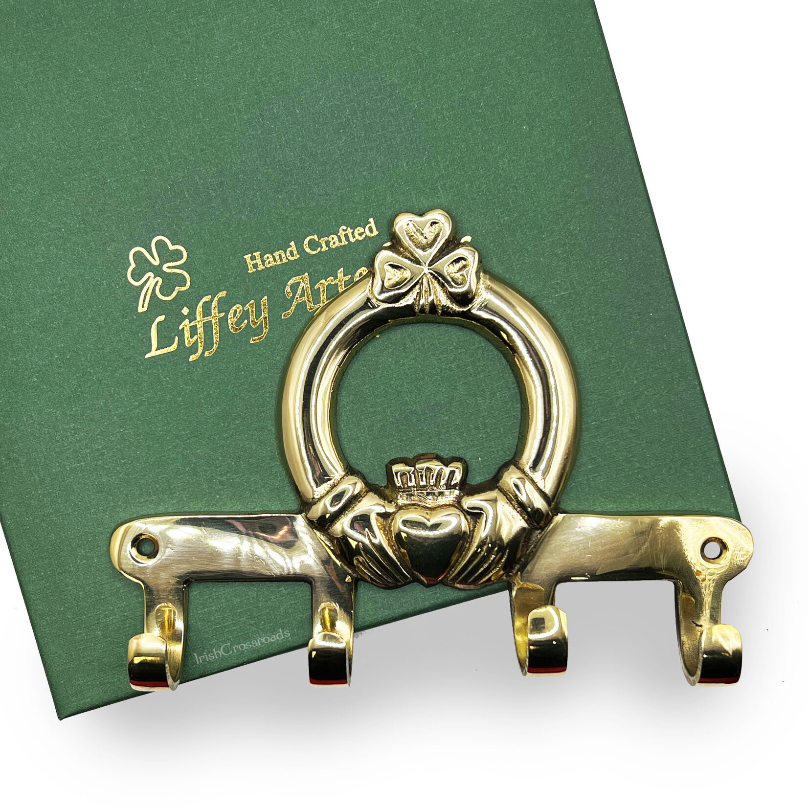 DECOR CLADDAGH BRASS KEY RACK
