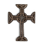 PLAQUES & GIFTS WILD GOOSE BRONZE - Celtic Cross of Faith
