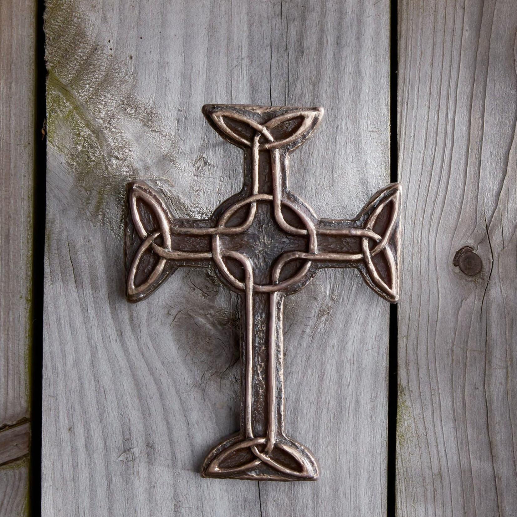 PLAQUES & GIFTS WILD GOOSE BRONZE - Celtic Cross of Faith