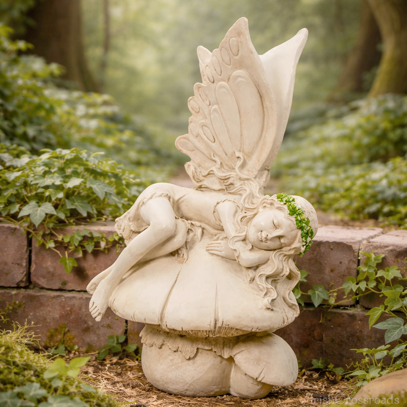 GARDEN SLEEPING IRISH GARDEN FAIRY