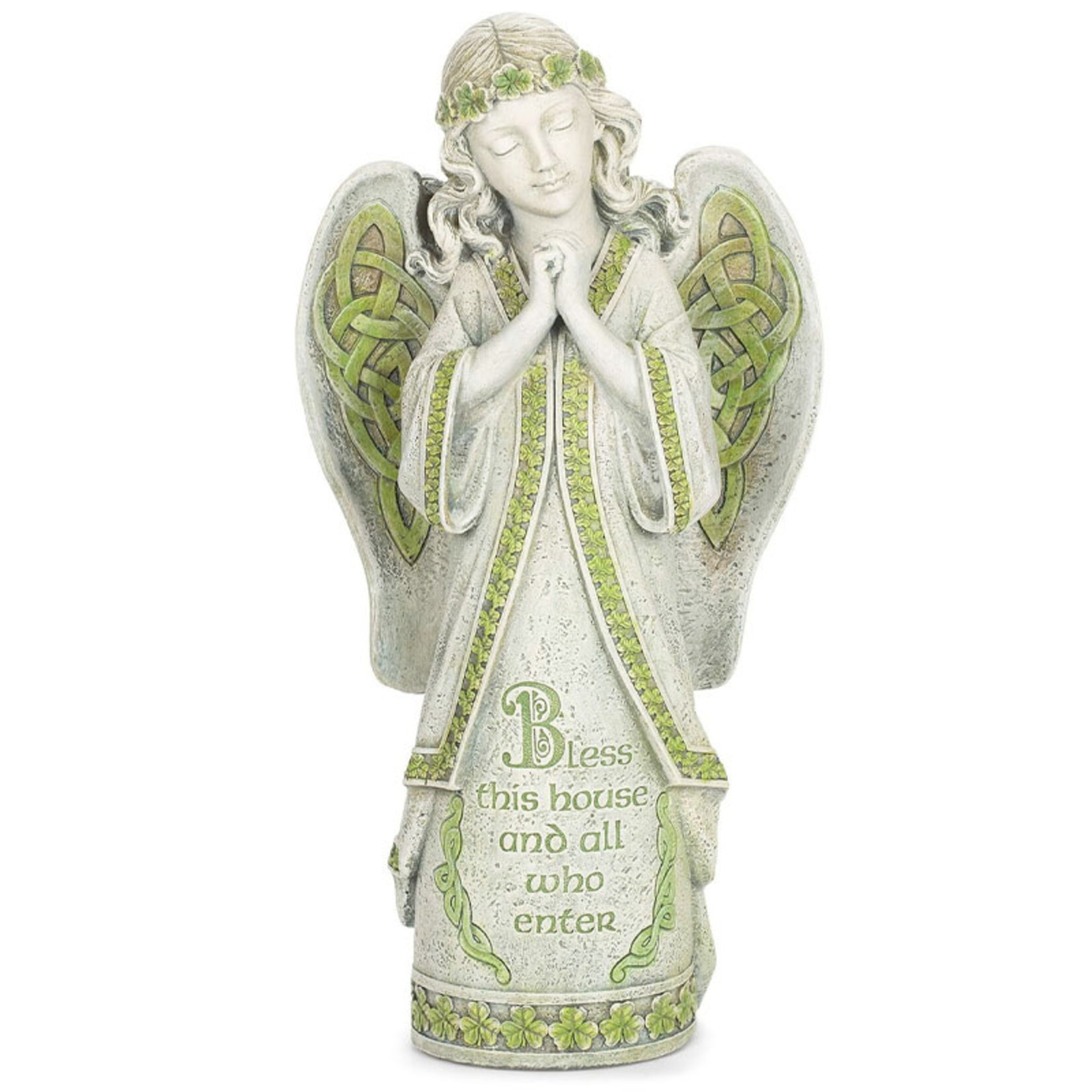 GARDEN "BLESS THIS HOUSE..." CELTIC GARDEN ANGEL