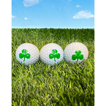 NOVELTY SHAMROCK GOLF BALLS - 3 PACK