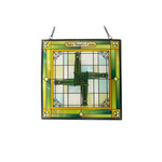 GARDEN CELTIC REFLECTIONS - Stained Glass Brigid's Cross